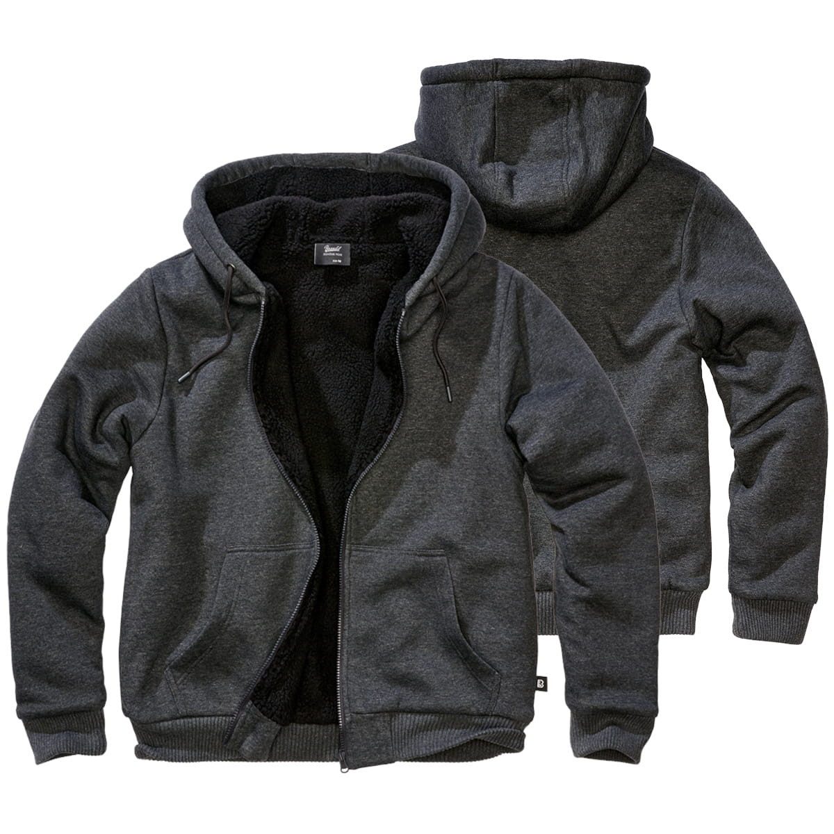 Brandit Outdoorjacke Brandit Sweatjacke mit Teddyfutter