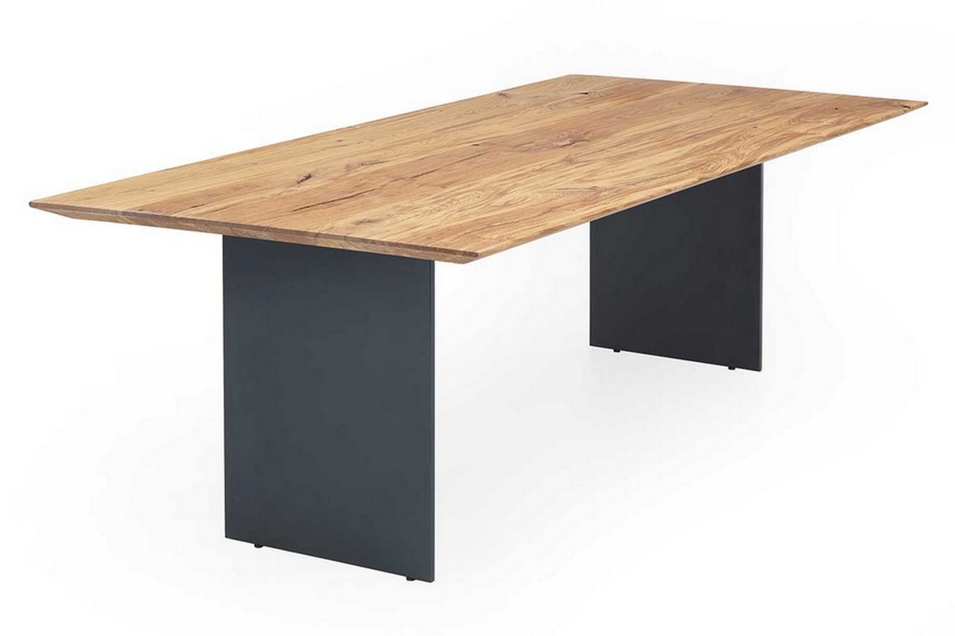 Esstisch Tischhelden Kante Massivholz konfigurier Eiche gerade Esstisch