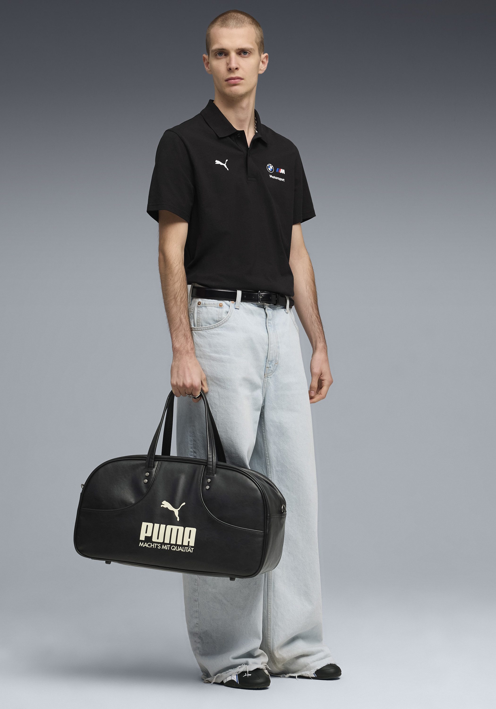 PUMA Poloshirt BMW MMS ESS POLO Regular Fit, Kurzarm, mit Knopfverschluss, mit Logodruck