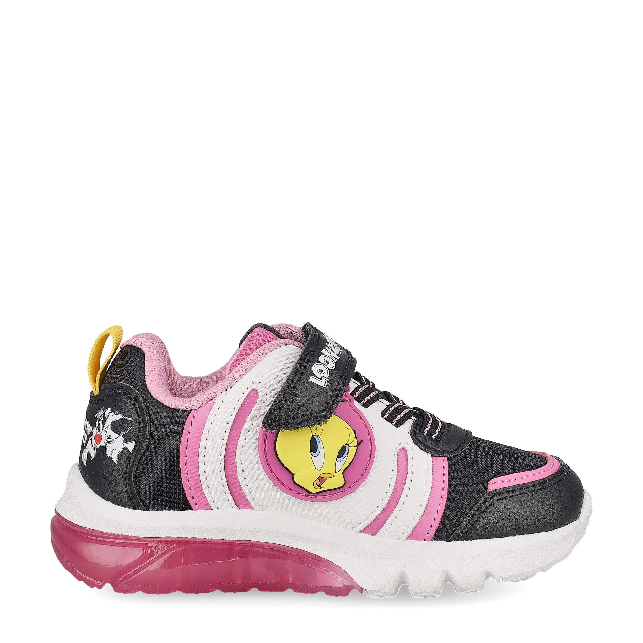Geox GEOX CIBERDRON, Sneaker, Schwarz, Pink kombiniert, Kinder Sneaker