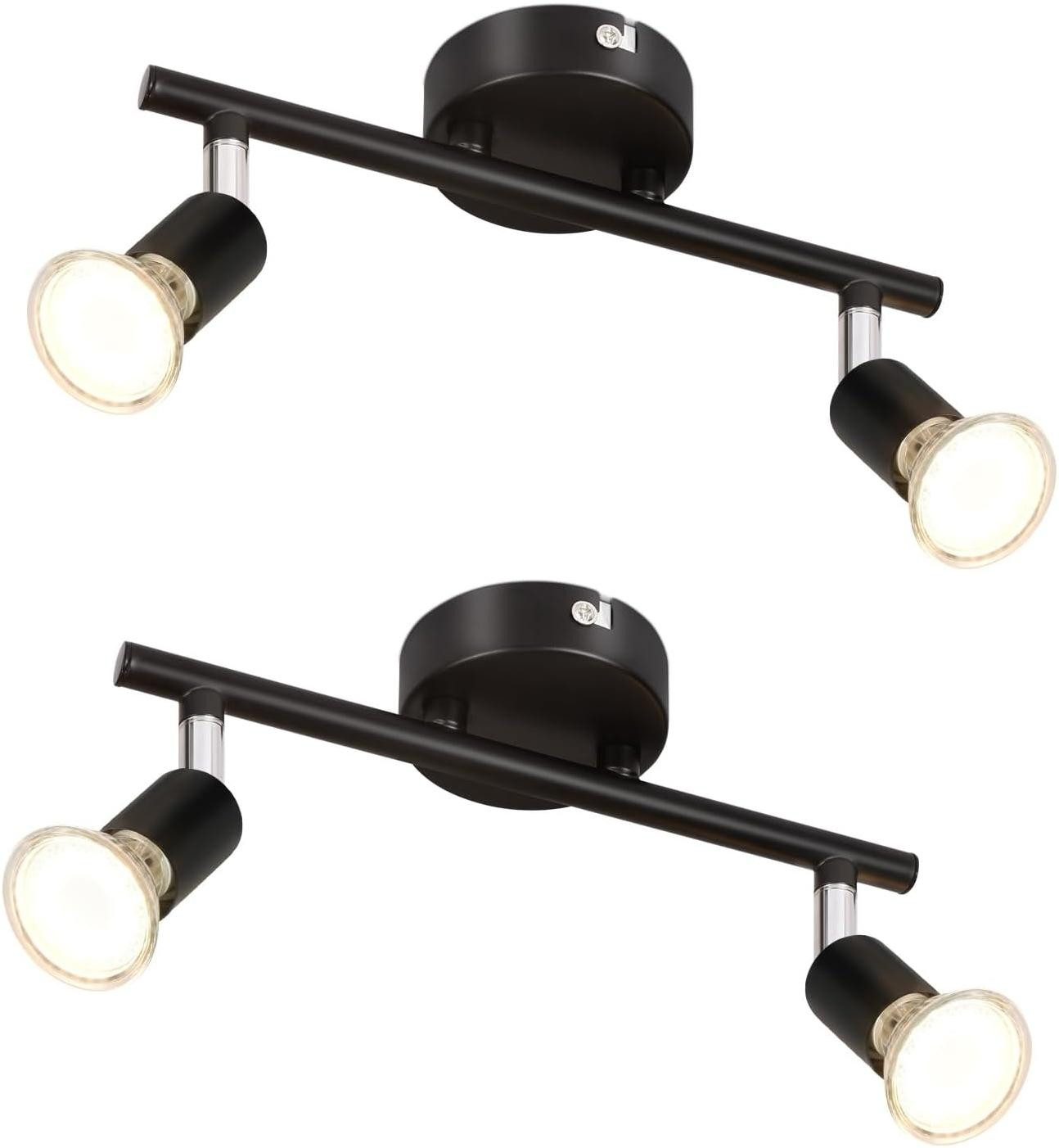 ZMH Deckenleuchte 2 Flammig - Deckenstrahler Modern Deckenlampe GU10 Flur S günstig online kaufen