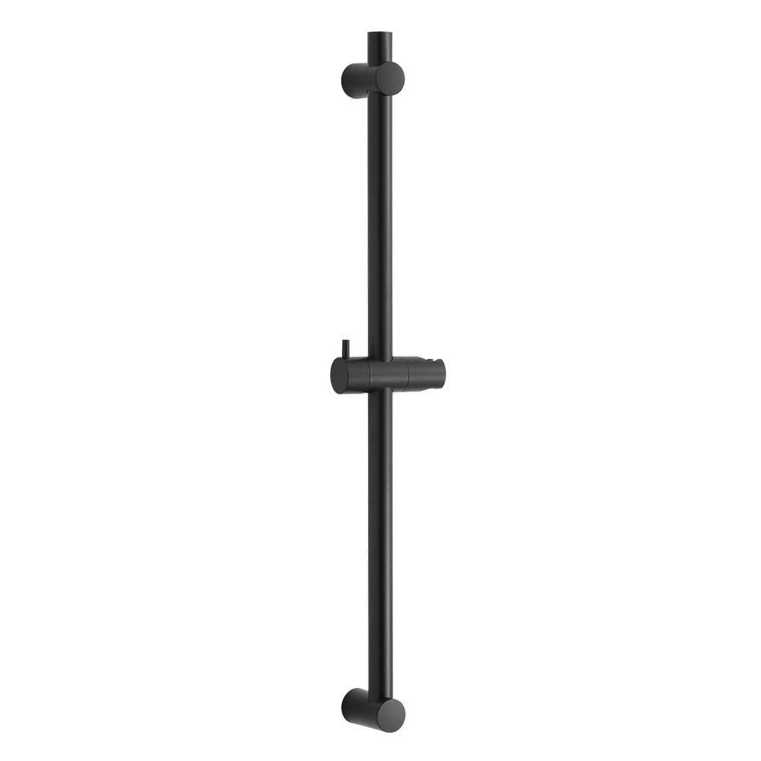 LuxusKollektion Duschstange Duschstange Brausestange Edelstahl verstellbar 70 cm Schwarz
