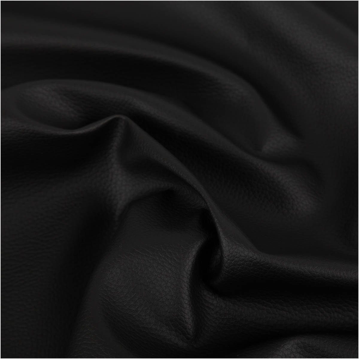 SCHÖNER LEBEN. Stoff Kunstleder Polsterstoff schwarz Meterware robust & pflegeleicht 140cm, pflegeleicht,abwaschbar