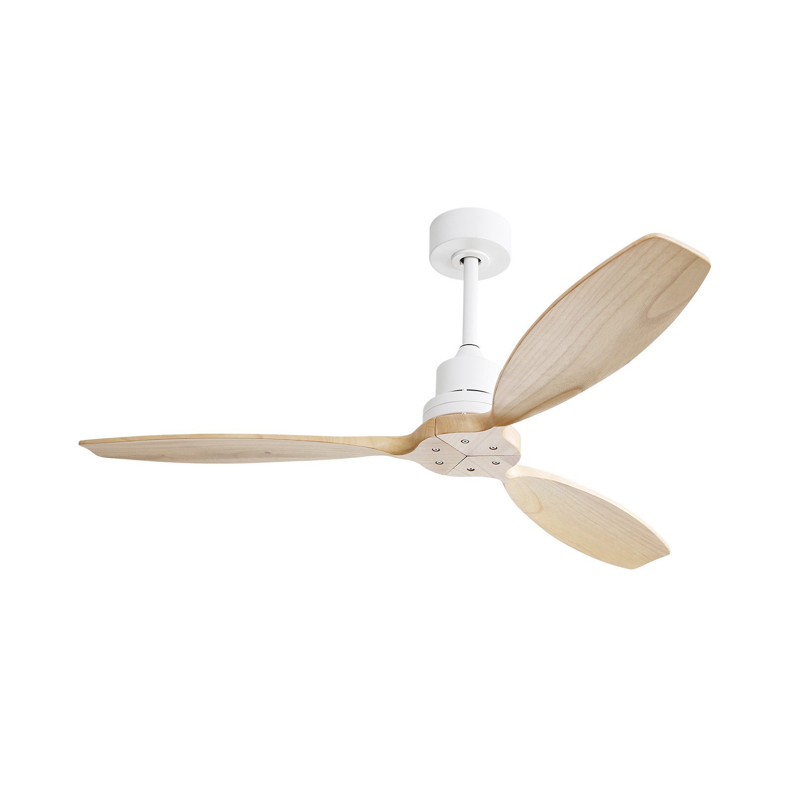 Deckenventilator 52" Deckenventilator ohne Licht, Holzflügel, 6 Stufen, Fernbedienung