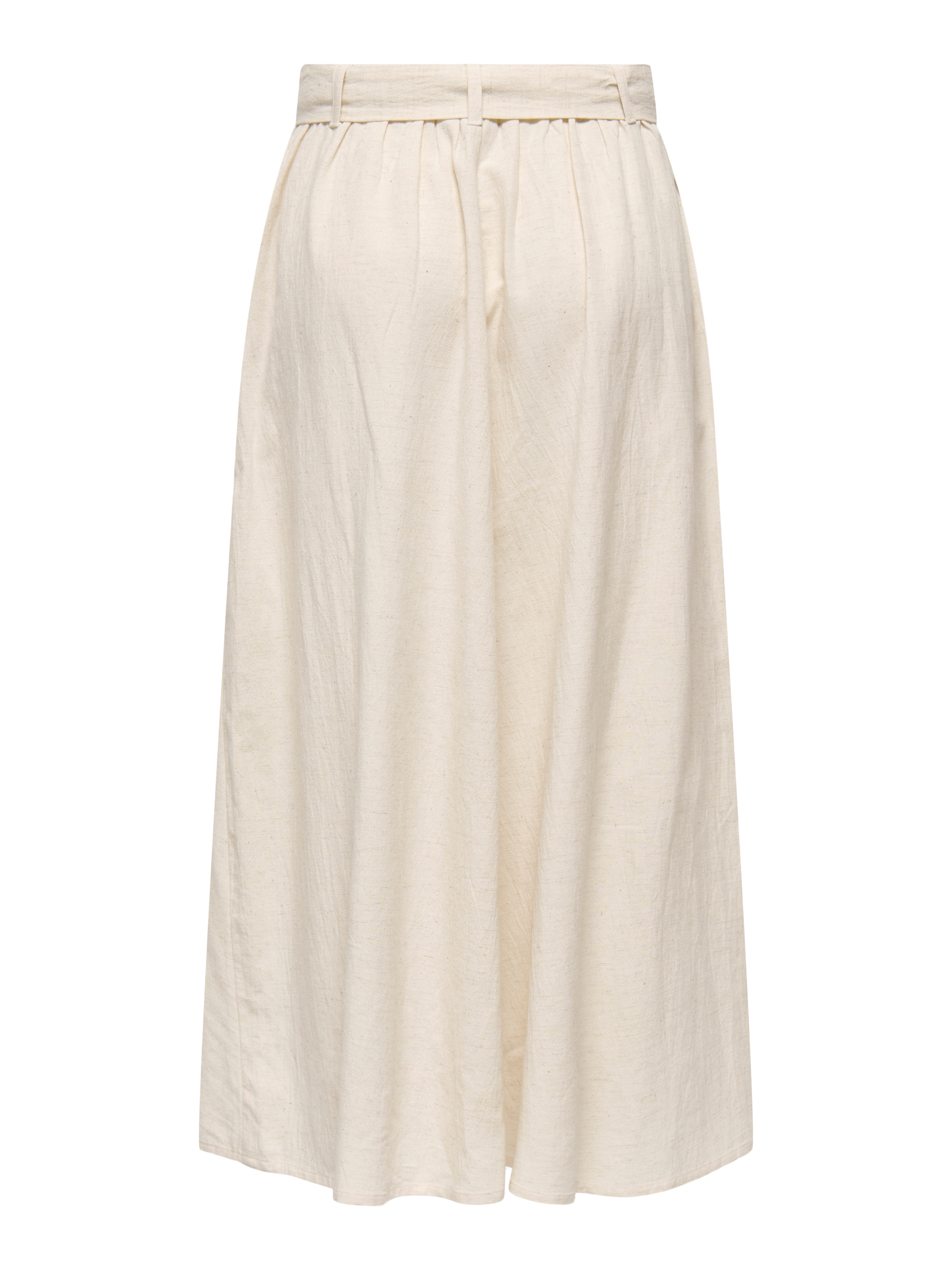 JDY Maxirock JDYMILAN LINEN HW BELTED SKIRT WVN DIA Sommerrock mit Leinen