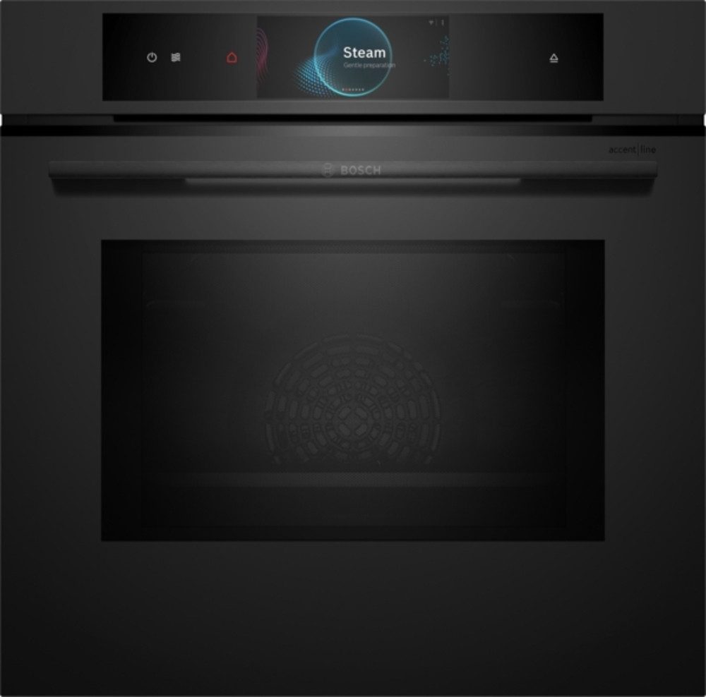 BOSCH Backofen mit Mikrowelle Serie 8 HNG978NM1 Einbau-Backofen mit Mikrowellen- und Dampffunktion, Selbstreinigungs-Technik (Pyrolyse), mit Mikrowellen- und Dampffunktion; Matte Oberfläche
