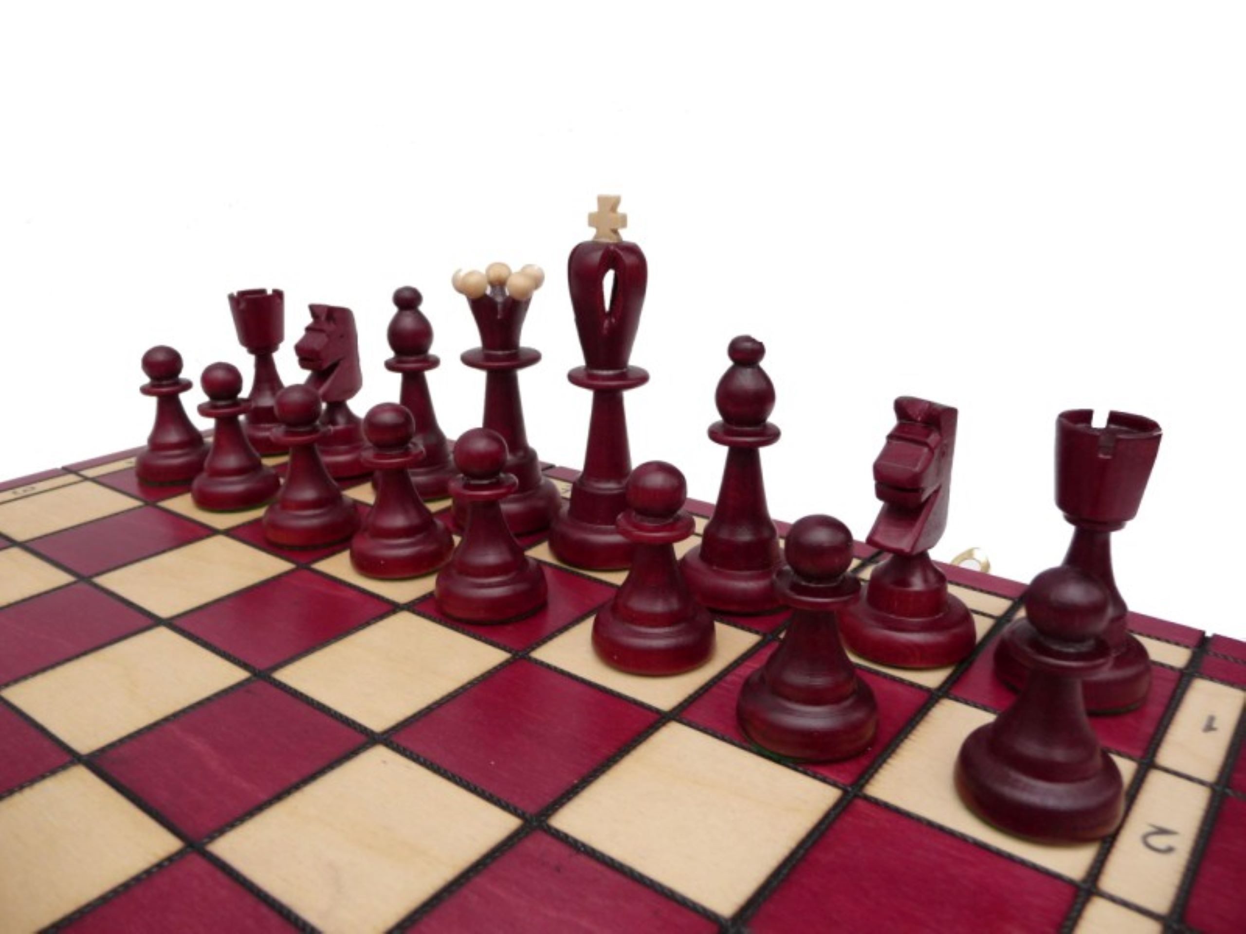 Holzprodukte Spiel Schach Schachspiel Ace Asy Schachbrett 42x42 Holz