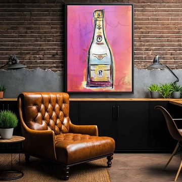 DOTCOMCANVAS® Leinwandbild Cristal pink, Leinwandbild Cristal pink Champagner Louis Roederer Lifestyle luxus