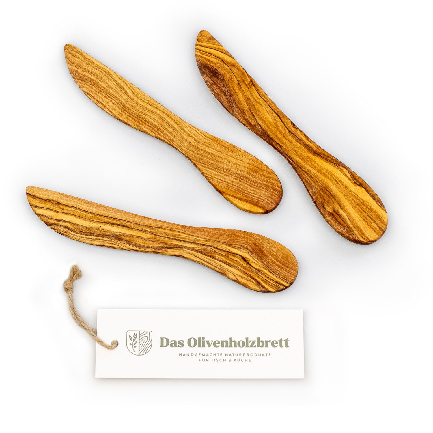 dasOlivenholzbrett Buttermesser Buttermesser aus Olivenholz – Bild 4 von 5