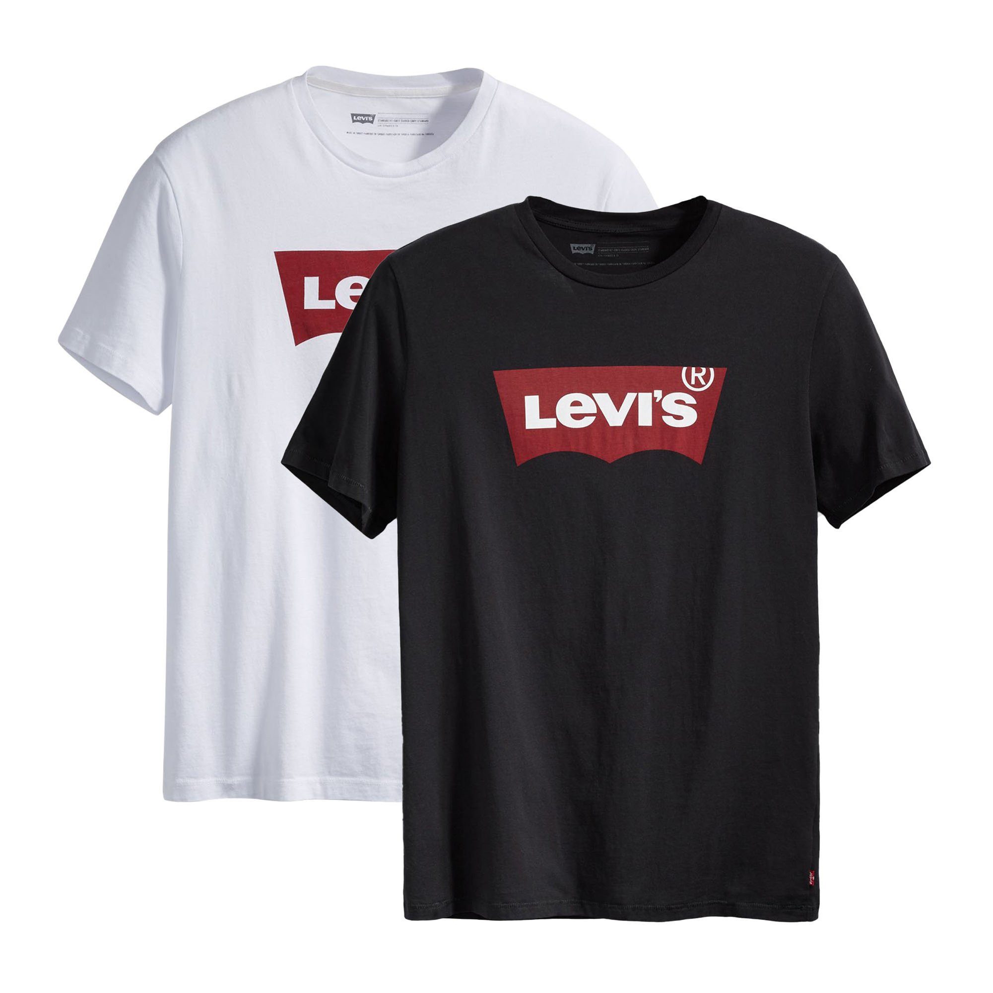 Levi's® T-Shirt Herren T-Shirt 2er Pack Baumwolle (Packung, 2er Pack) günstig online kaufen