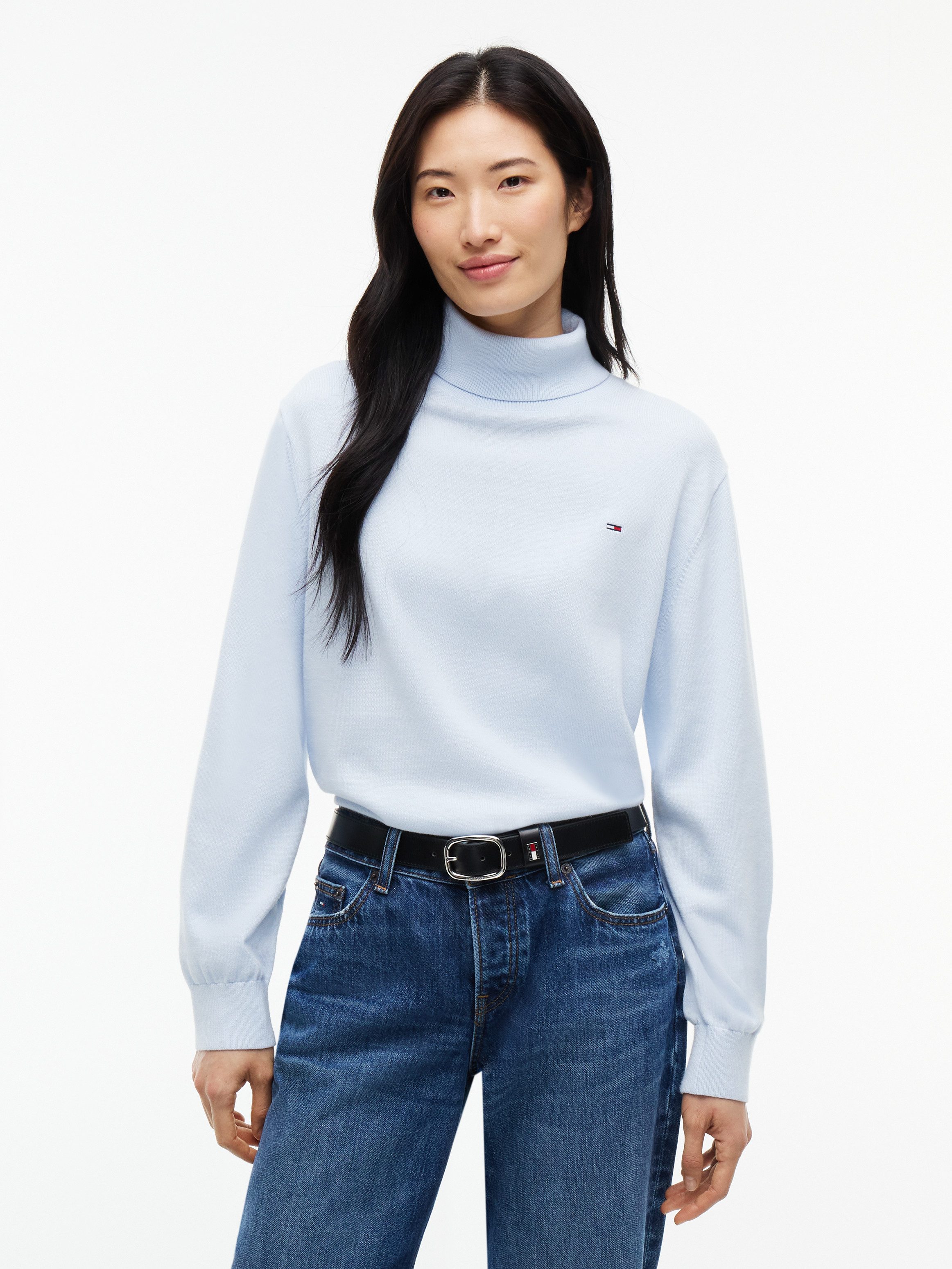Tommy Jeans Rollkragenpullover TJW ESSENTIAL TRTLNK SWEATER Baumwolle