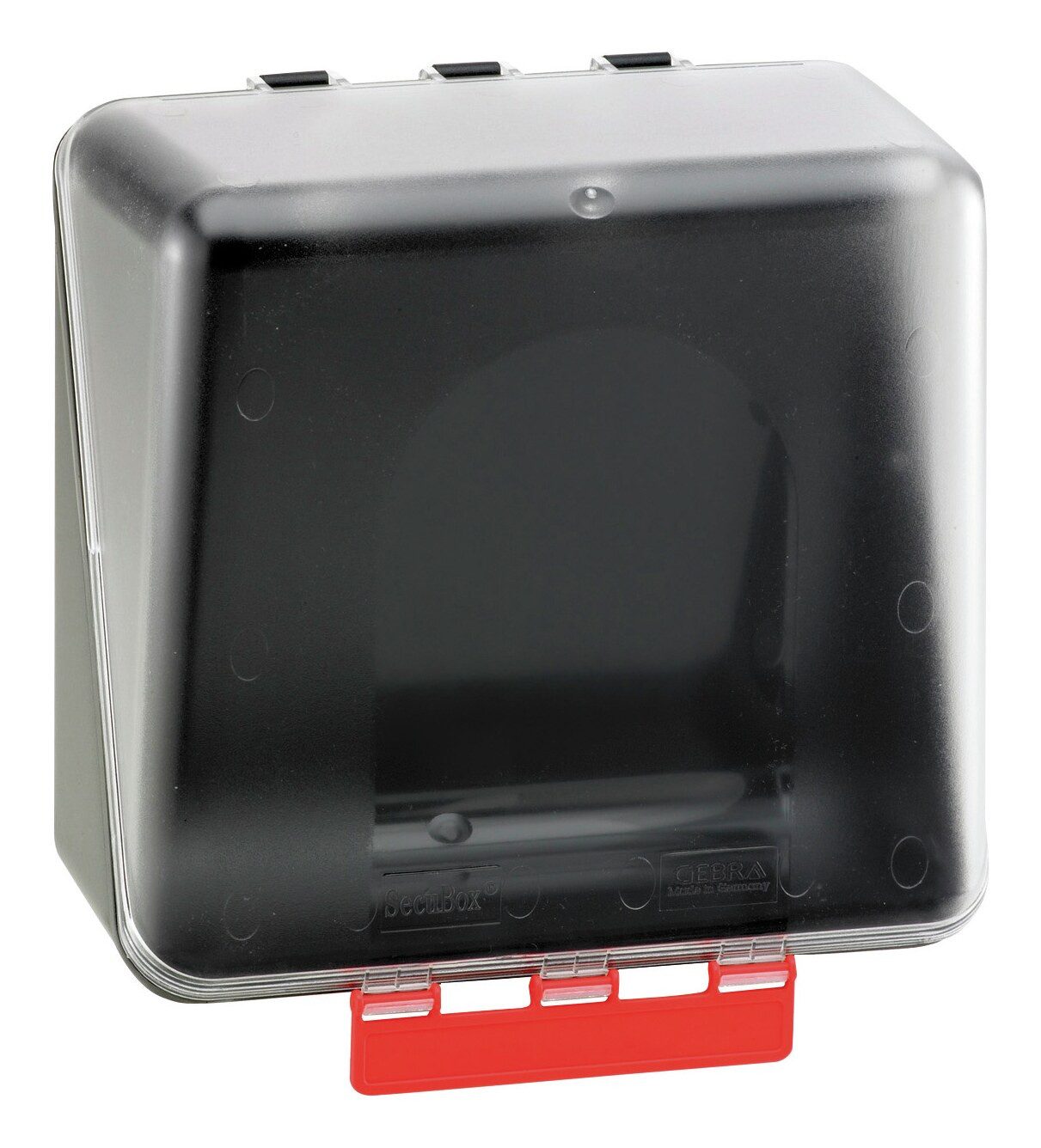 GEBRA Aufbewahrungsbox, SECU Midi ohne Gebotszeichen, transparent