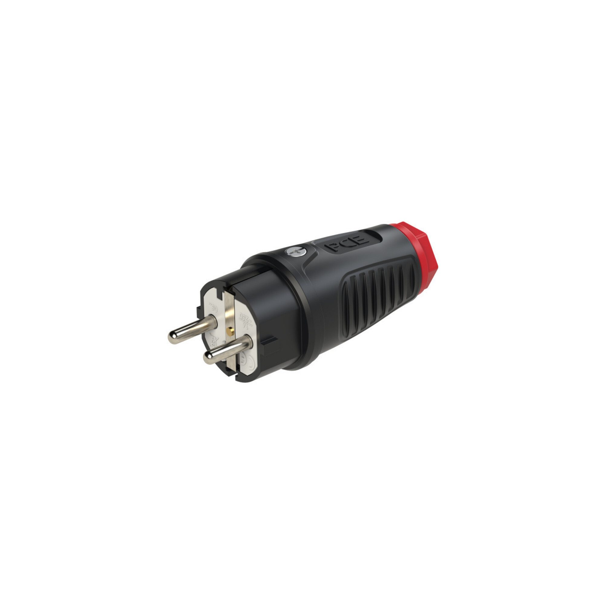 PCE Stromerzeuger PCE Schutzkontaktstecker IP54 Gummi 16A / 250V AC / 3p (2P+E)