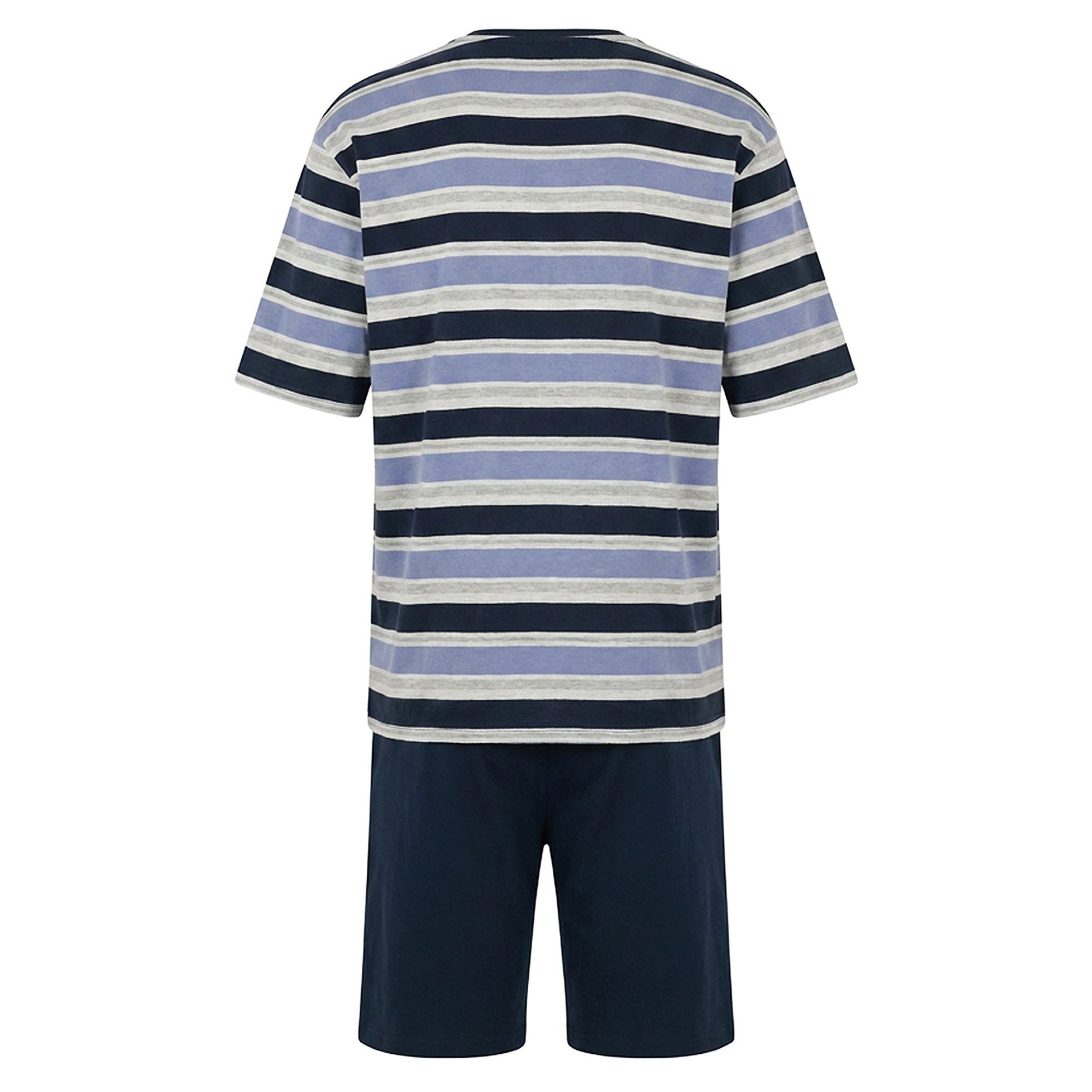 Hajo Pyjama Herren Pyjama Baumwolle Klima-Light Shorty (2 tlg)