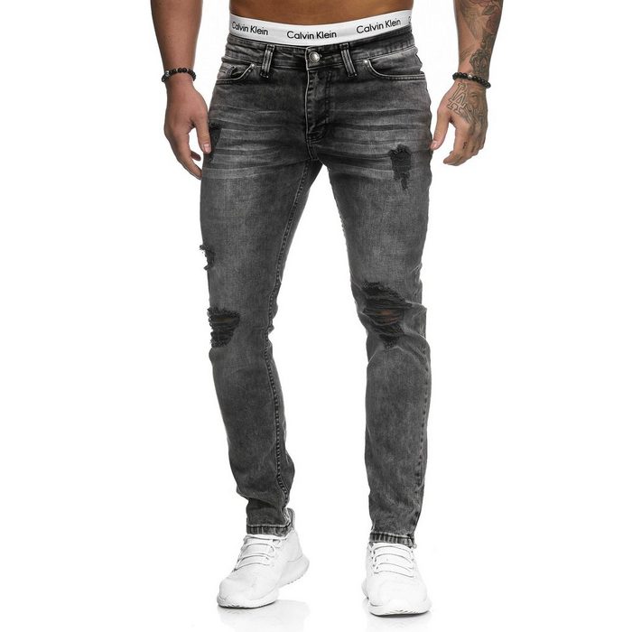OneRedox Straight-Jeans 5117C (Jeanshose Designerjeans Bootcut 1-tlg. im modischem Design) Freizeit Business Casual