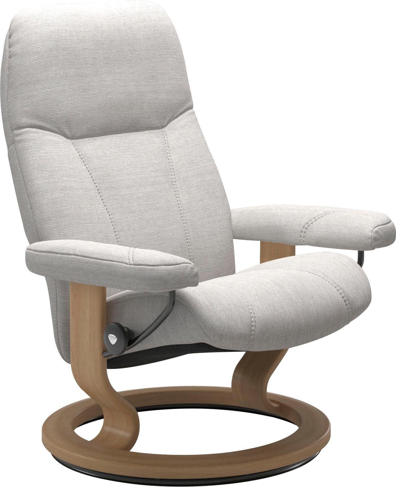 Stressless® Relaxsessel Consul, M, Base, Classic mit Größe Eiche Gestell