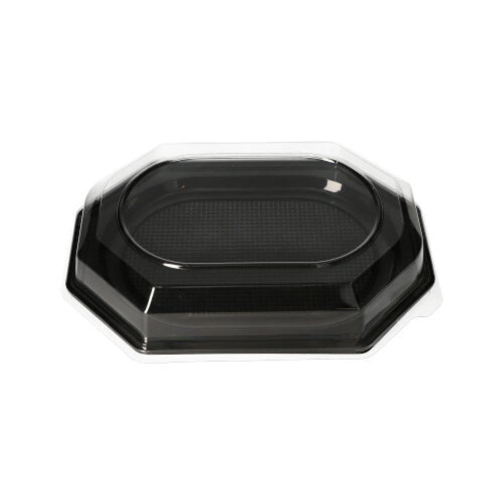 Starpak Servierplatte 10 Servierplatten, PET 35 cm x 25 cm schwarz
