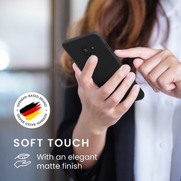 kwmobile Handyhülle Hülle für Samsung Galaxy A8 (2018), Hülle Silikon - Soft Handyhülle - Handy Case Cover - Schwarz matt