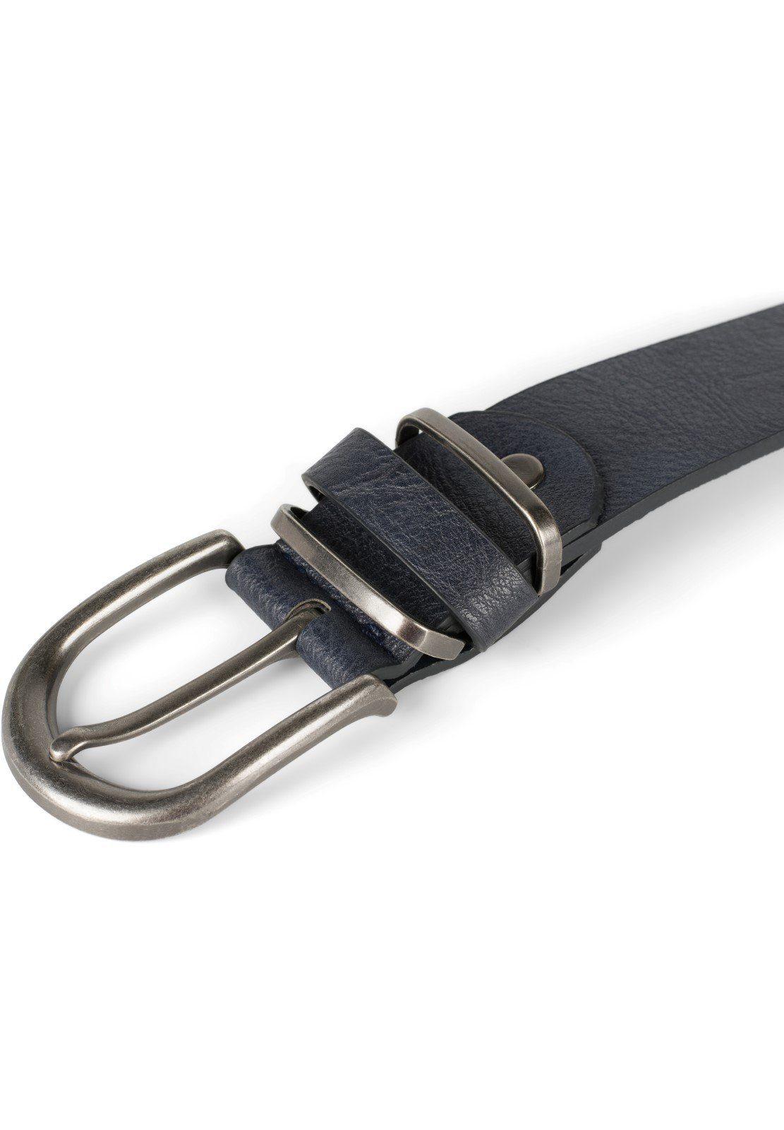 styleBREAKER Synthetikgürtel Gürtel mit Metall Gürtelschlaufe günstig online kaufen