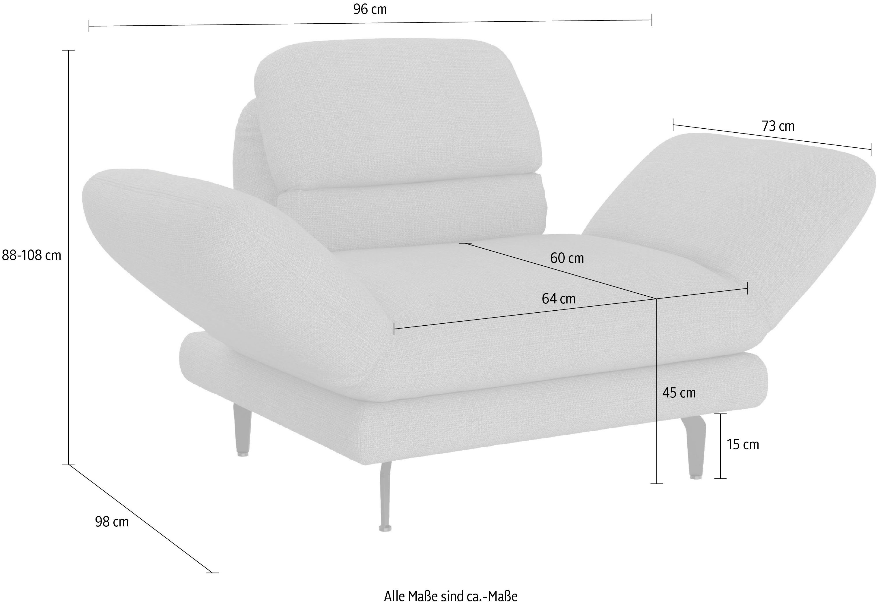 DOMO collection Sessel wahlweise mit Arm- und Padova, Rückenfunktion