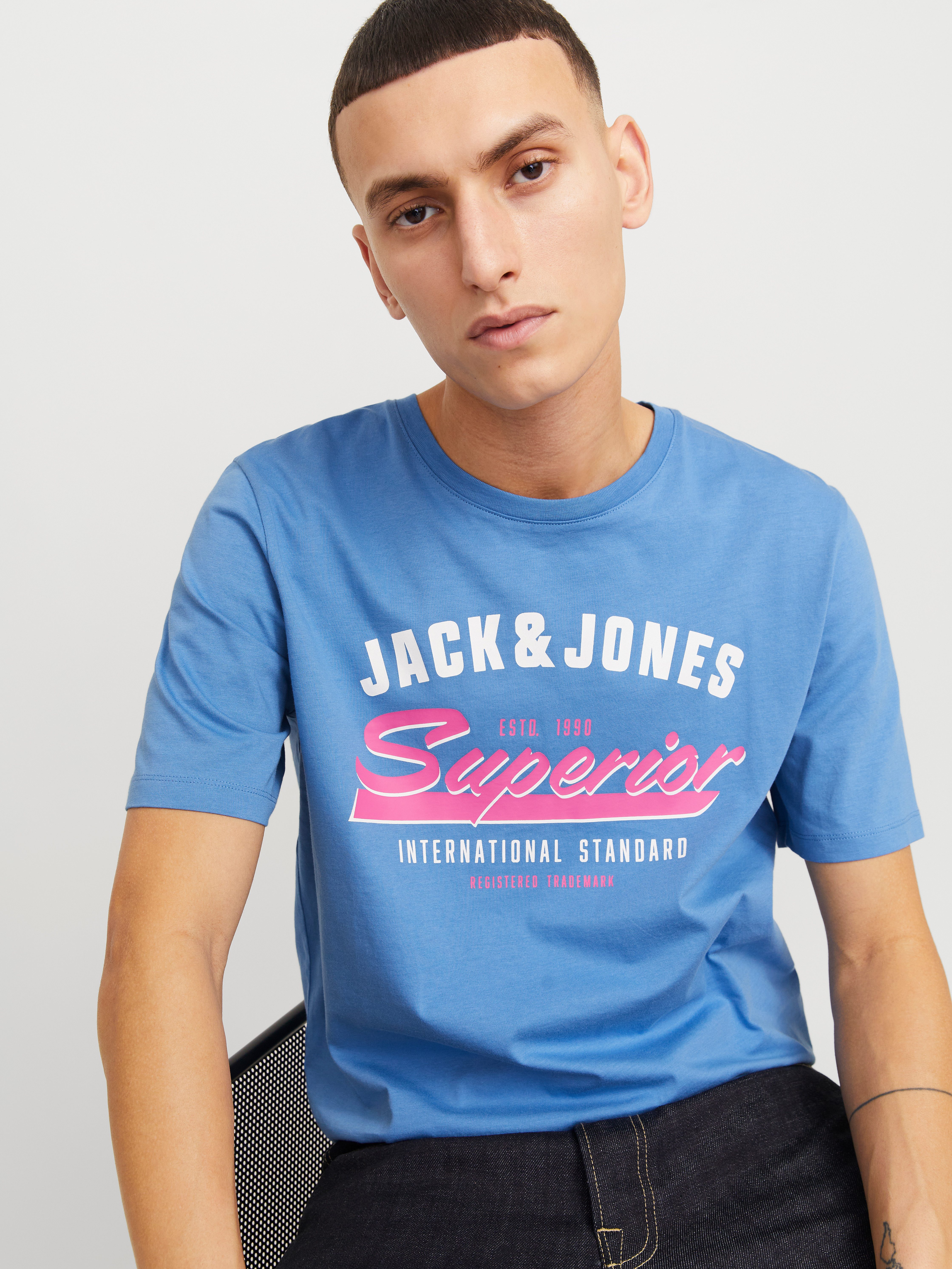 Jack & Jones Rundhalsshirt JJELOGO TEE günstig online kaufen