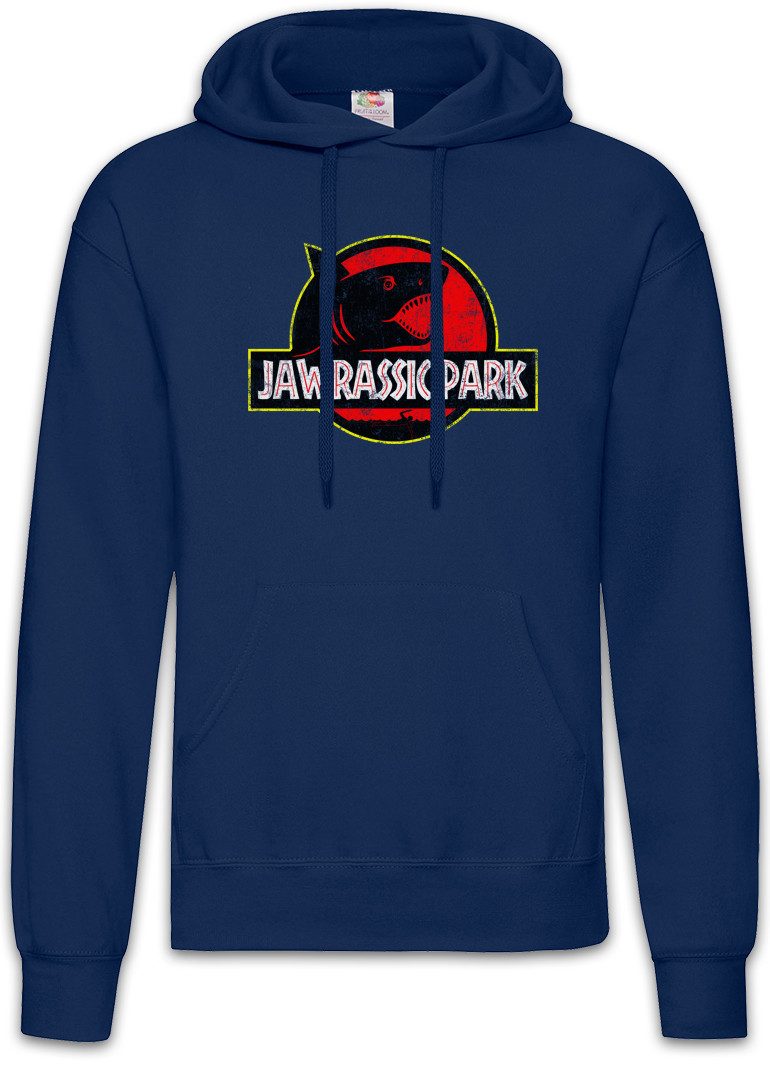 Hoodie Jawrassic Park Herren Hoodie Island Shark Plakat Weißer Hai White Jaws