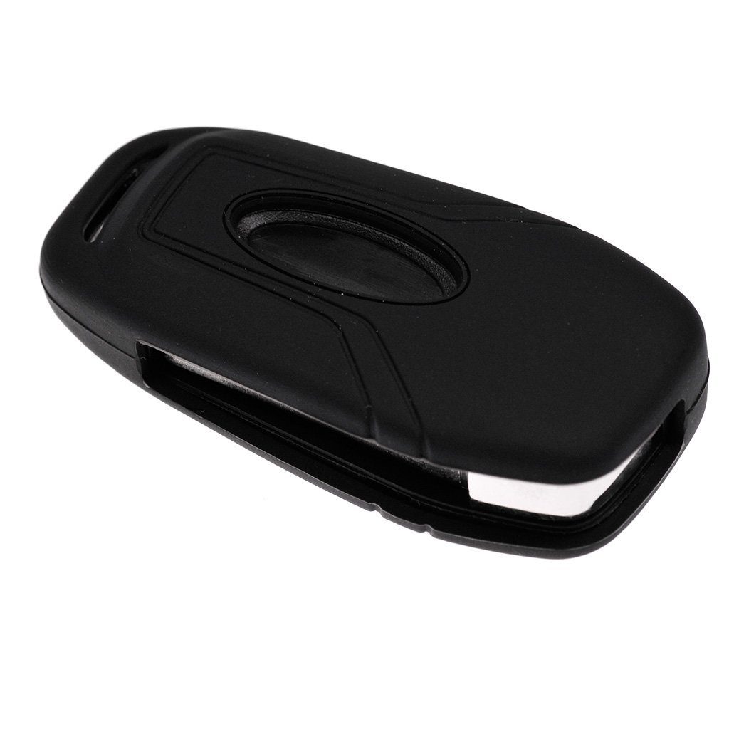 Schwarz, Tasten Schlüsseltasche Silikon Mustang Klappschlüssel Mondeo Turnier mt-key Autoschlüssel Ford Softcase 2 für Schutzhülle