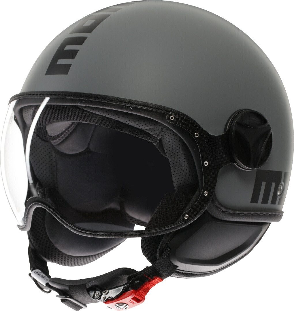 Momo Motorradhelm FGTR Classic Mono S26 Jethelm, Vorbereitet Für Kommunikationssystem