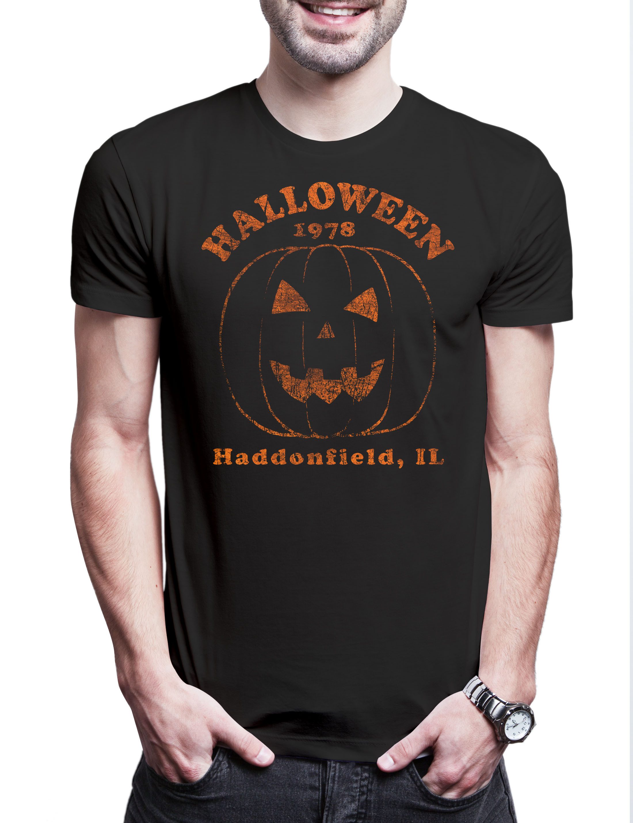 Print-Shirt 1978 Haddonfield Herren T-Shirt Horror Halloween Slasher Mask Gore