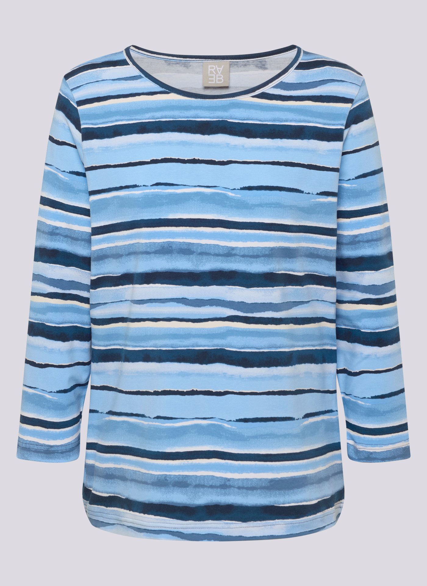Rabe 3/4-Arm-Shirt mit Streifen Muster