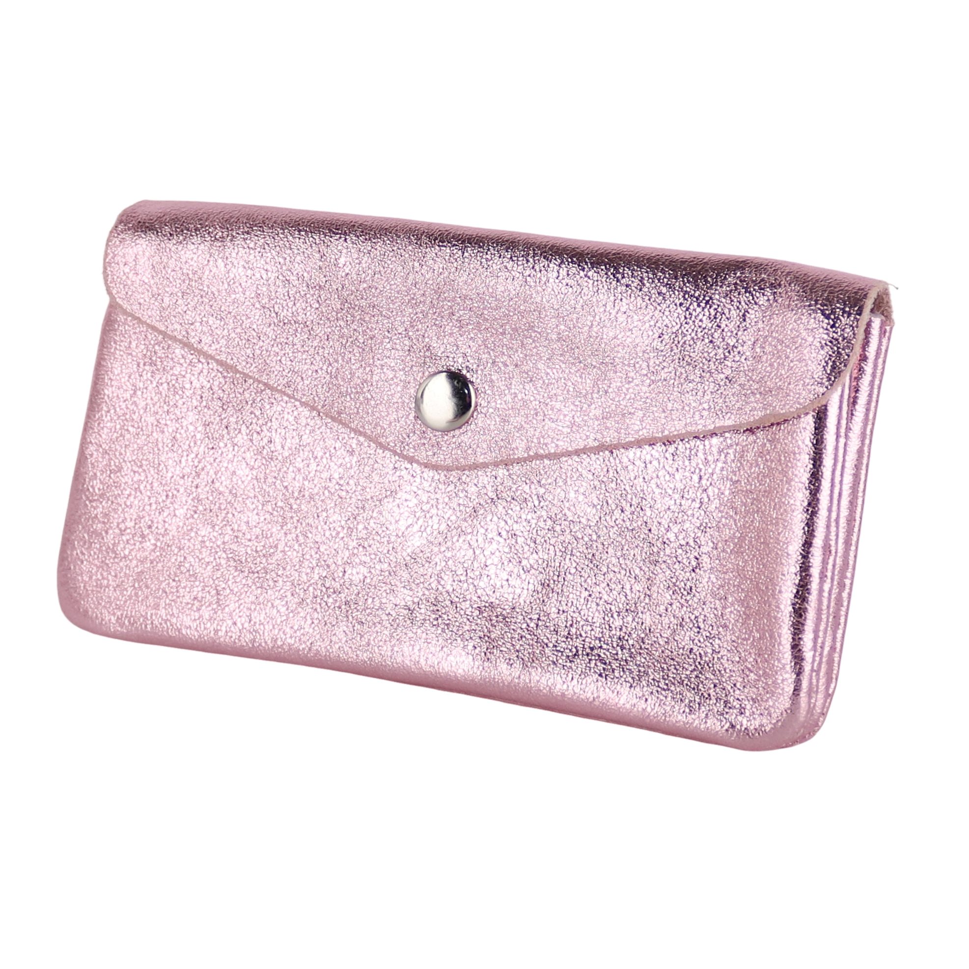 MIRROSI Mini Geldbörse Mittelgroße Portemonnaie MADE IN ITALY Echtleder (15x9x2cm BxHxT)