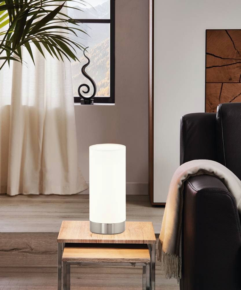 EGLO Tischleuchte DAMASCO 1 Tischlampe, exkl.Leuchtmittel, Schalter am Kabel, Ein-/Ausschalter, ohne Leuchtmittel, Leuchtmittel wechselbar, Nachttischlampe, Sch – Bild 2 von 5