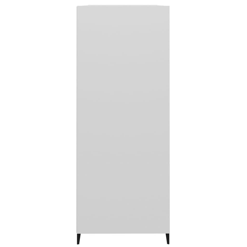 vidaXL 69,5x32,5x90 Hochglanz-Weiß cm Sideboard Sideboard (1 Holzwerkstoff St)