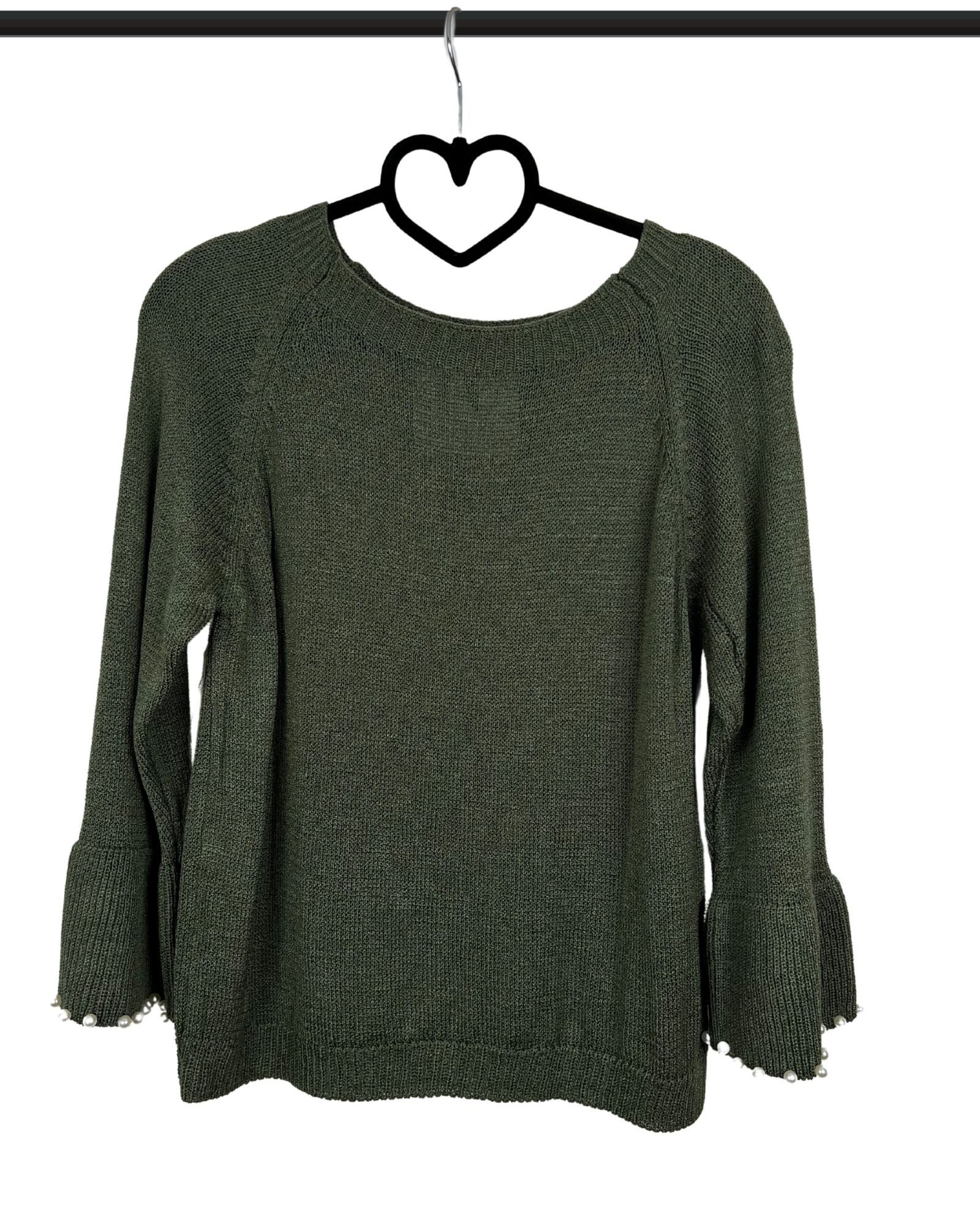 ITALY VIBES Strickpullover ORIETTA - Pullover mit Perlen - ONE SIZE passt hier Gr. XS-L