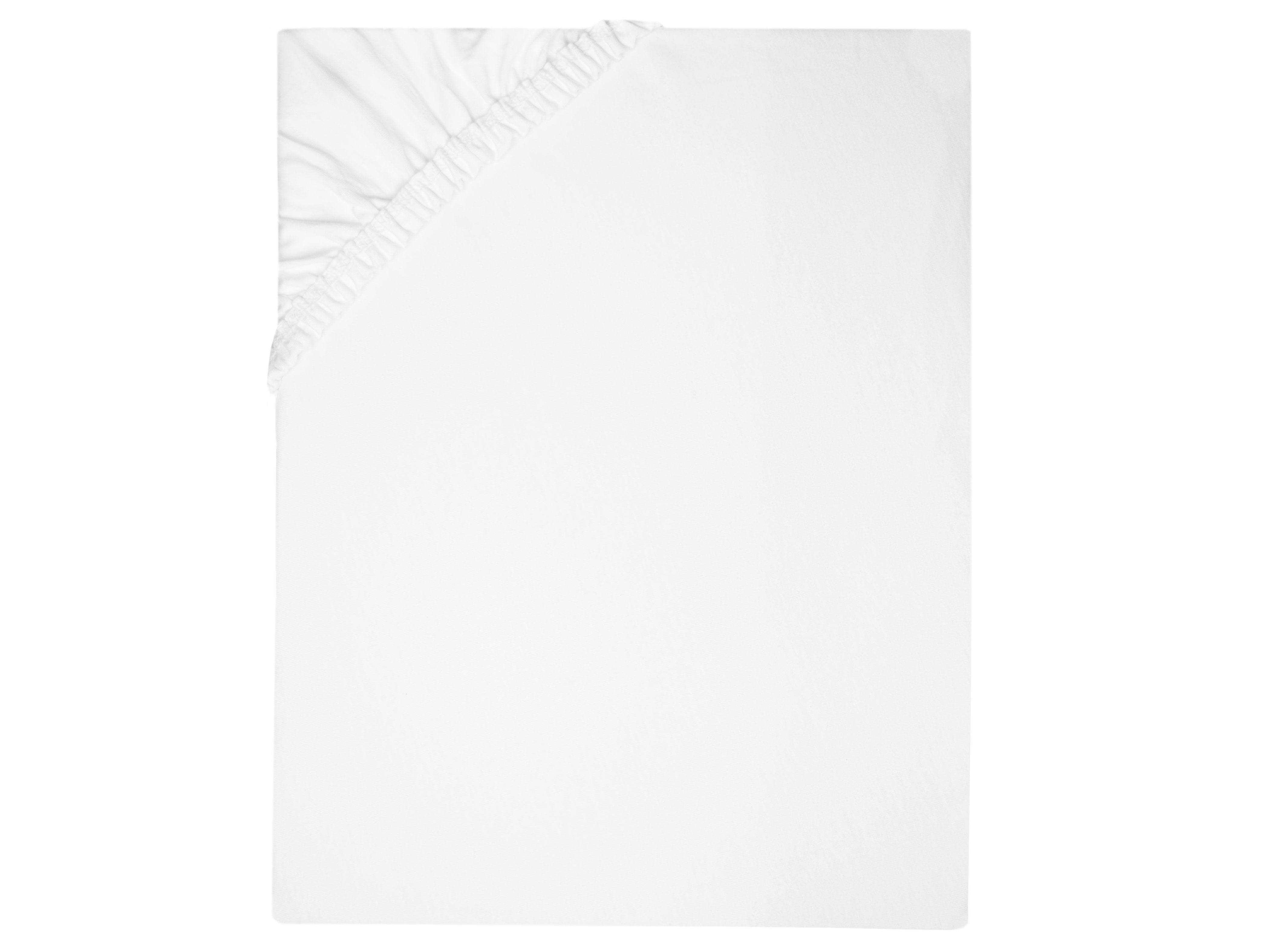 ZOLLNER Spannbettlaken, Double-Jersey, Gummizug: rundum, 100 x 200 cm, 80% Baumwolle, 20% Polyester, vom Hotelwäschespezialist