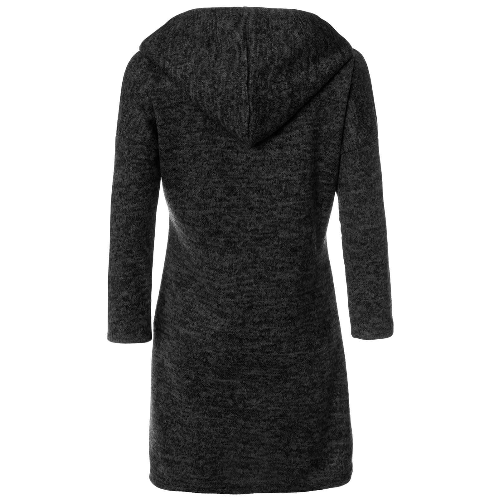 BEZLIT Blusenkleid (1-tlg) Mädchen Schwarz Kapuze Pullover-Kleid mit Kängurutasche