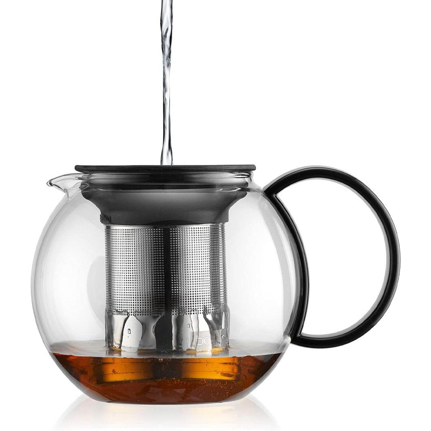Bodum Teekanne Bodum 1805 Assam Teebereiter Teekanne 1,0L Edelstahl Filter
