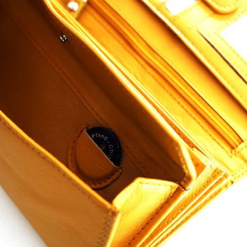 JOCKEY CLUB Geldbörse SAHARA, goldgelb, 9 Kartenfächer mit RFID-Schutz, 3 Scheinfächer, Echtleder