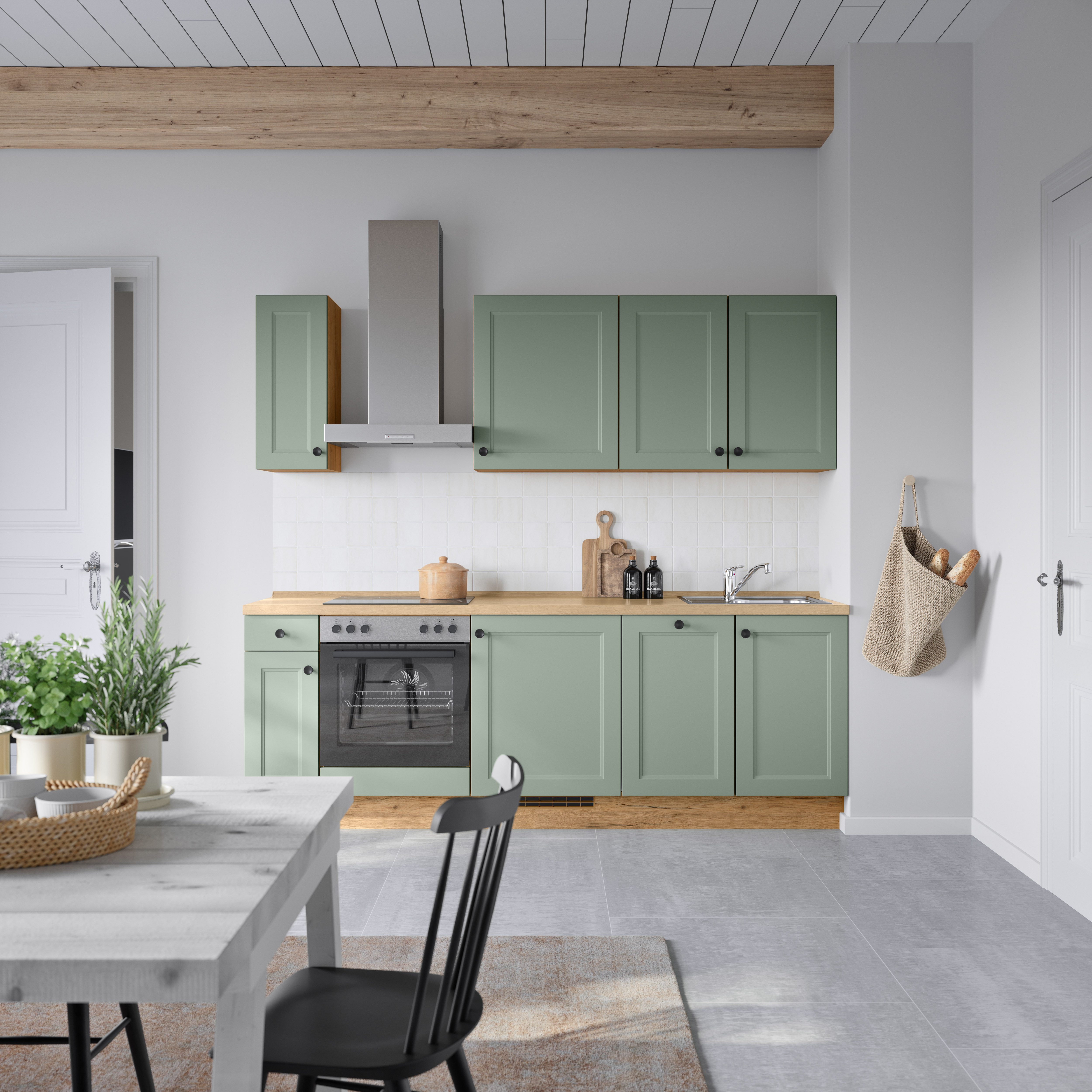 nobilia® Küchenzeile "Cascada I", NEU: individuell anpassbar mit gratis Profi-Beratung, vormontiert, Breite 240 cm, Ausrichtung wählbar, wahlw. mit E-Geräten