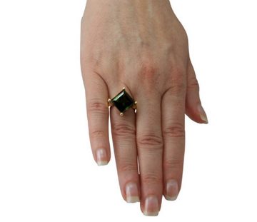 SKIELKA DESIGNSCHMUCK Goldring Turmalin Ring 10,25 ct. (Gelbgold 585), hochwertige Goldschmiedearbeit aus Deutschland