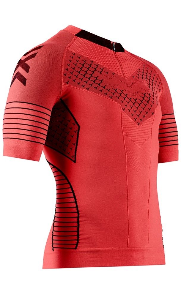 X-Bionic T-Shirt Laufshirt Twyce Race Shirt (enganliegend) Kurzarm rot Herren