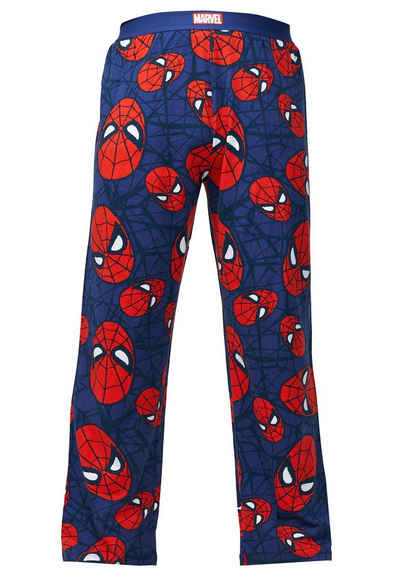 Recovered Loungepants Loungepant - Marvel Spiderman Web Comic blue