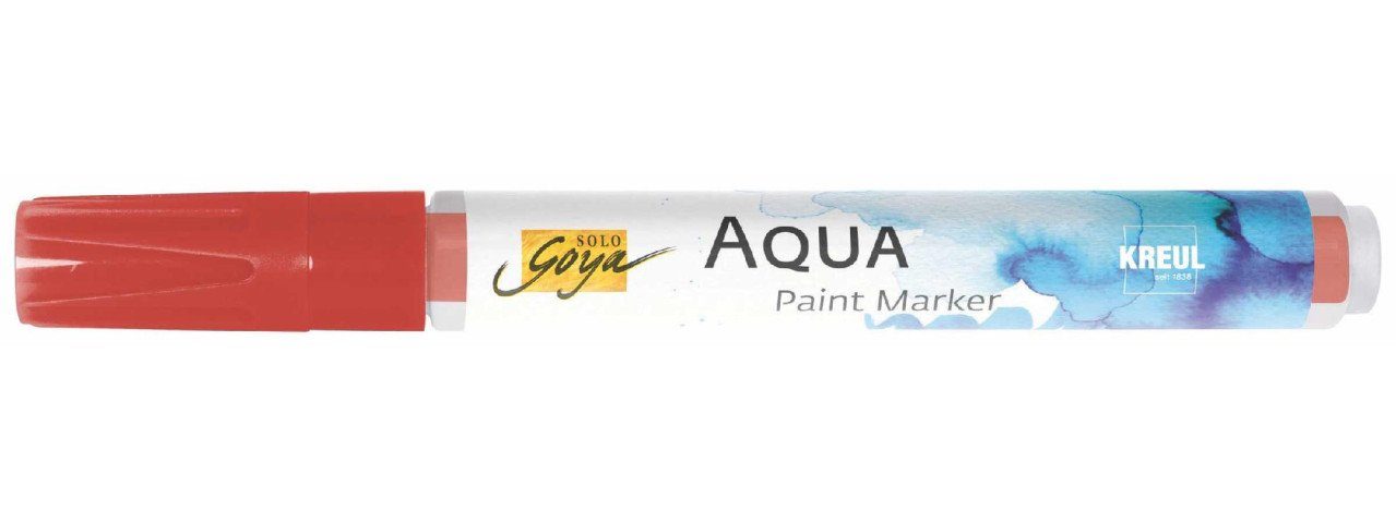 Kreul Flachpinsel Kreul Solo Goya Aqua Paint Marker zinnoberrot