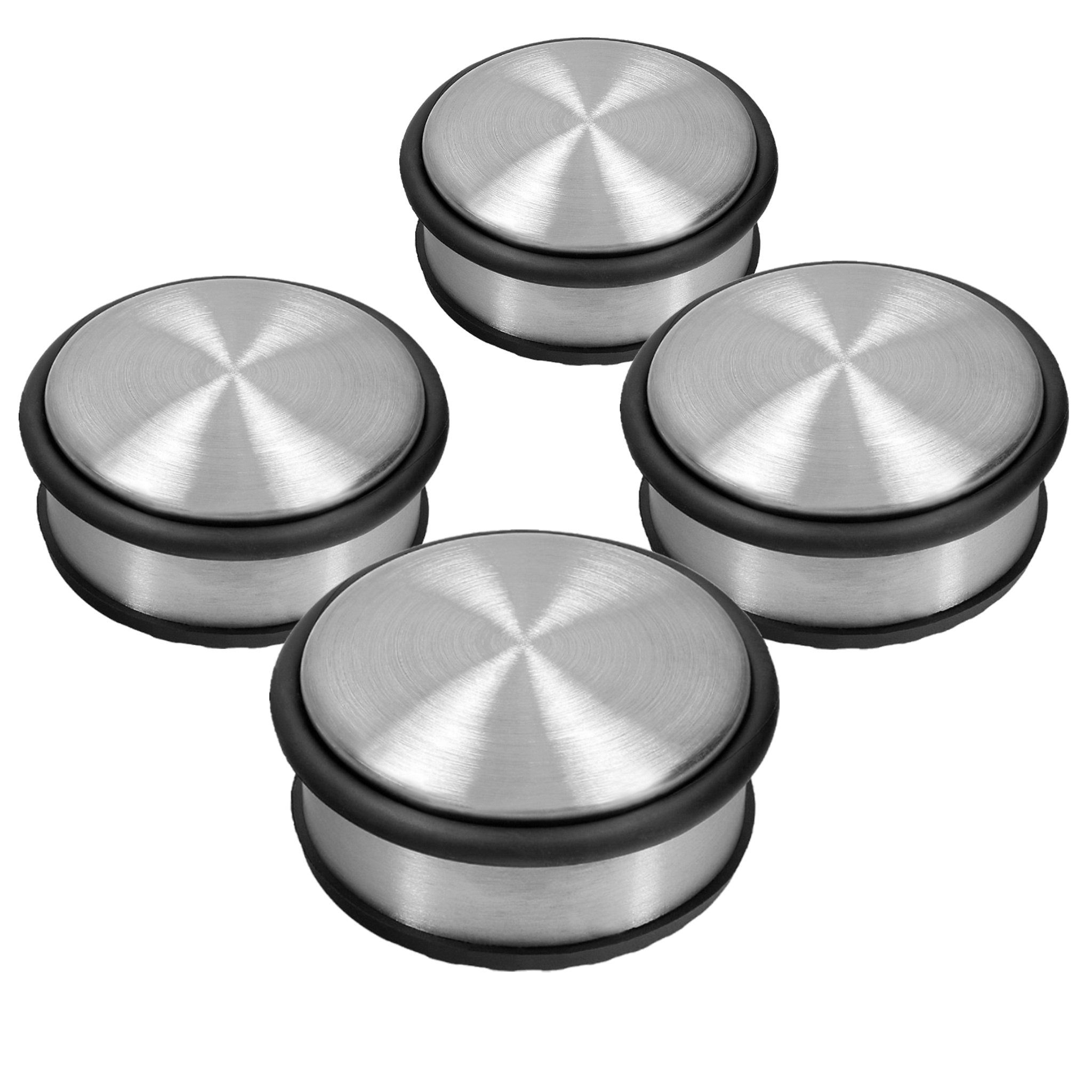 VonBueren Türstopper VonBueren 4 x Türstopper Boden schwer, Tür Stopper aus Edelstahl (4 St)