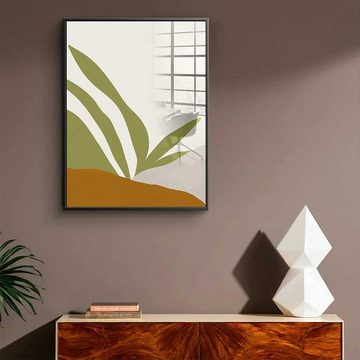 DOTCOMCANVAS® Acrylglasbild Tropical Day No. 01 - Acrylglas, Acrylglasbild Tropical Day No. 01 orange weiß Wandbild Kunstdruck