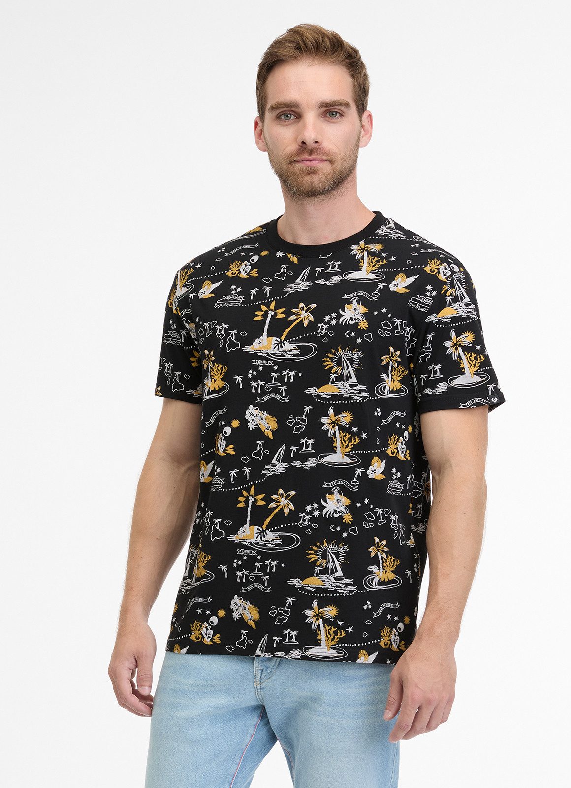 Print-Shirt T-Shirt Herren Middos