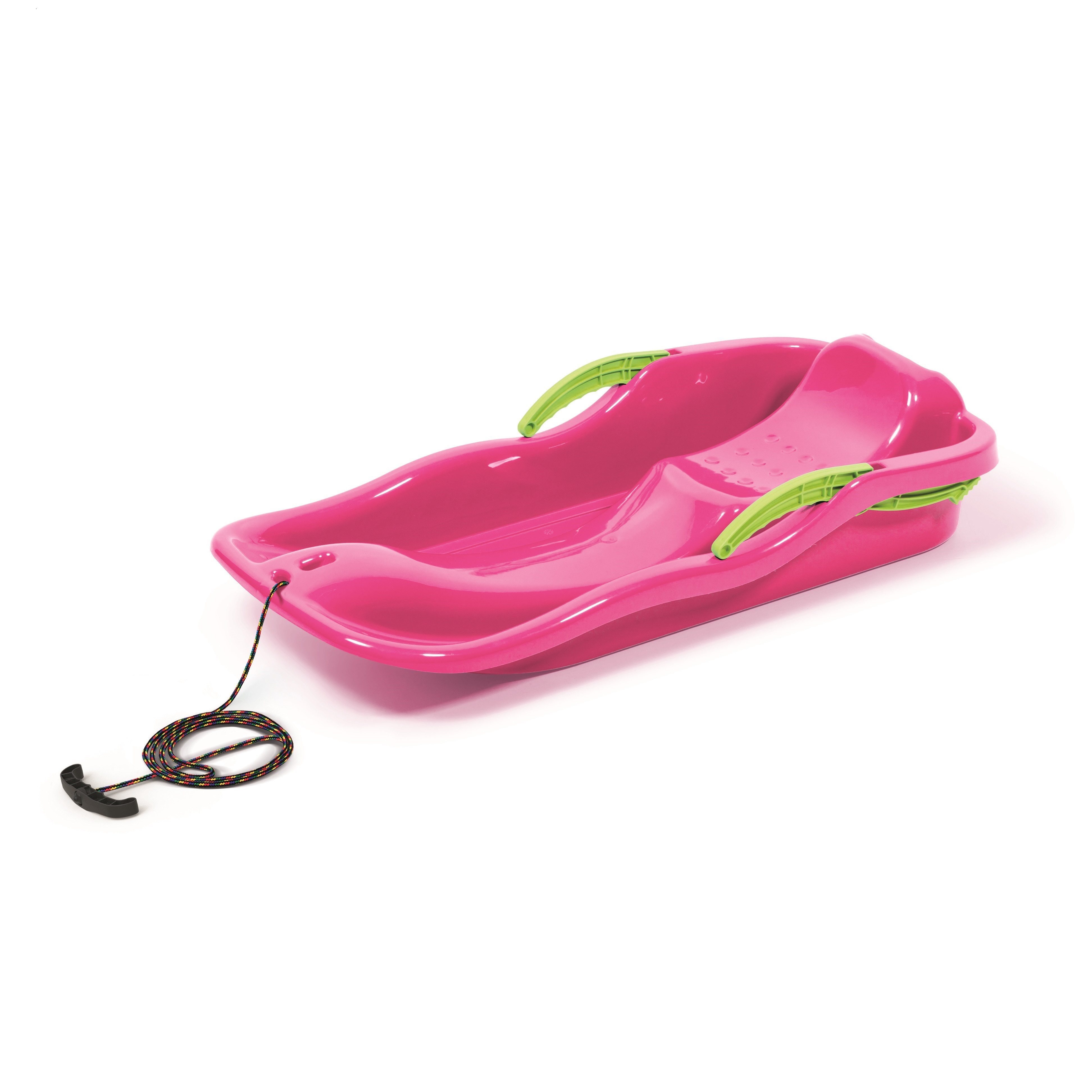 Bob Bobschlitten Race, Pink, Kunststoff, inkl. Zugseil und Bremshebel