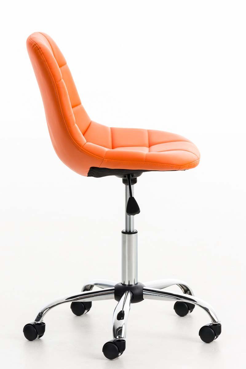Kunstleder, höhenverstellbar orange und drehbar Schreibtischstuhl Emil CLP