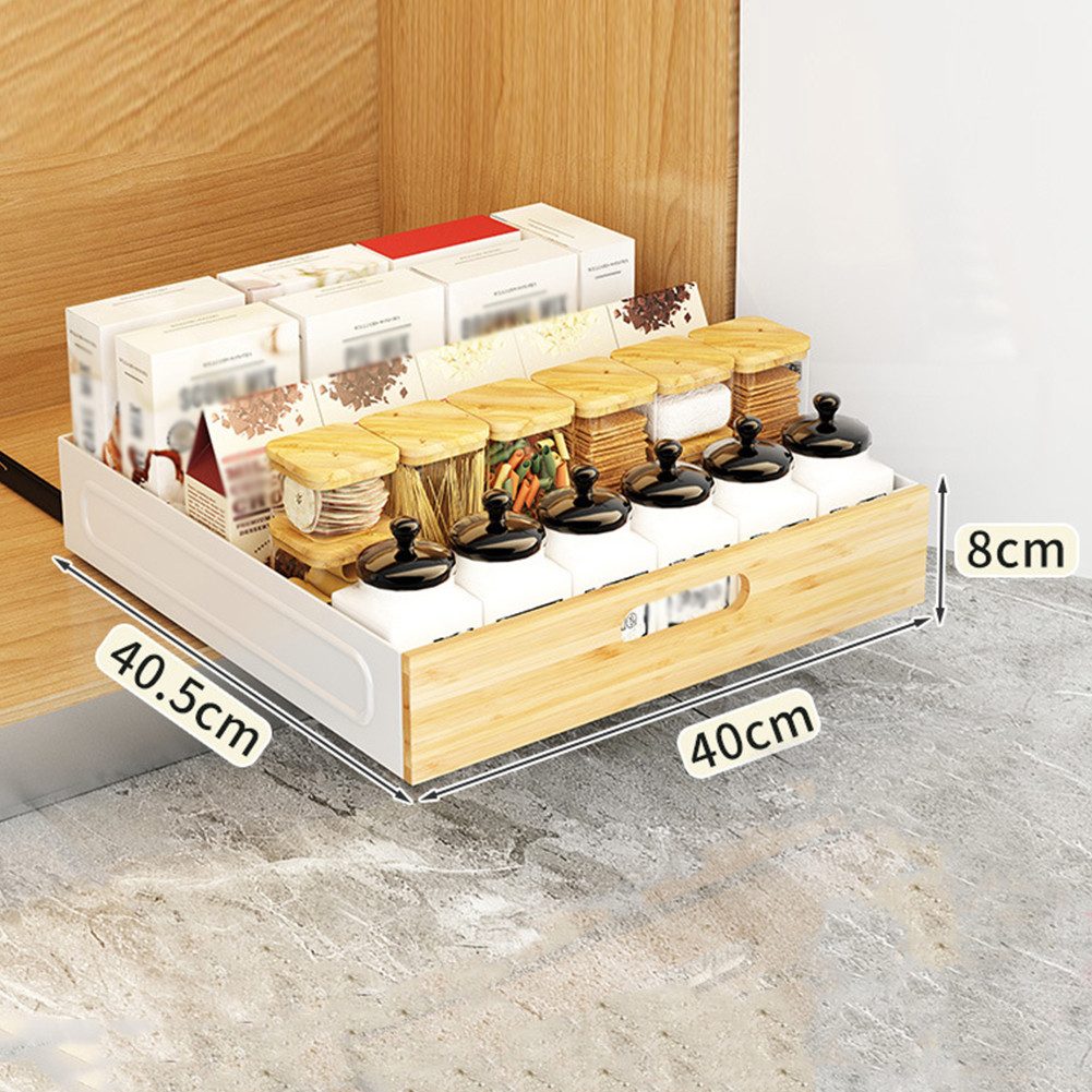 GarveeMore Küchenorganizer-Set Schrank Ausziehbare Schublade Carbon Stahl A günstig online kaufen