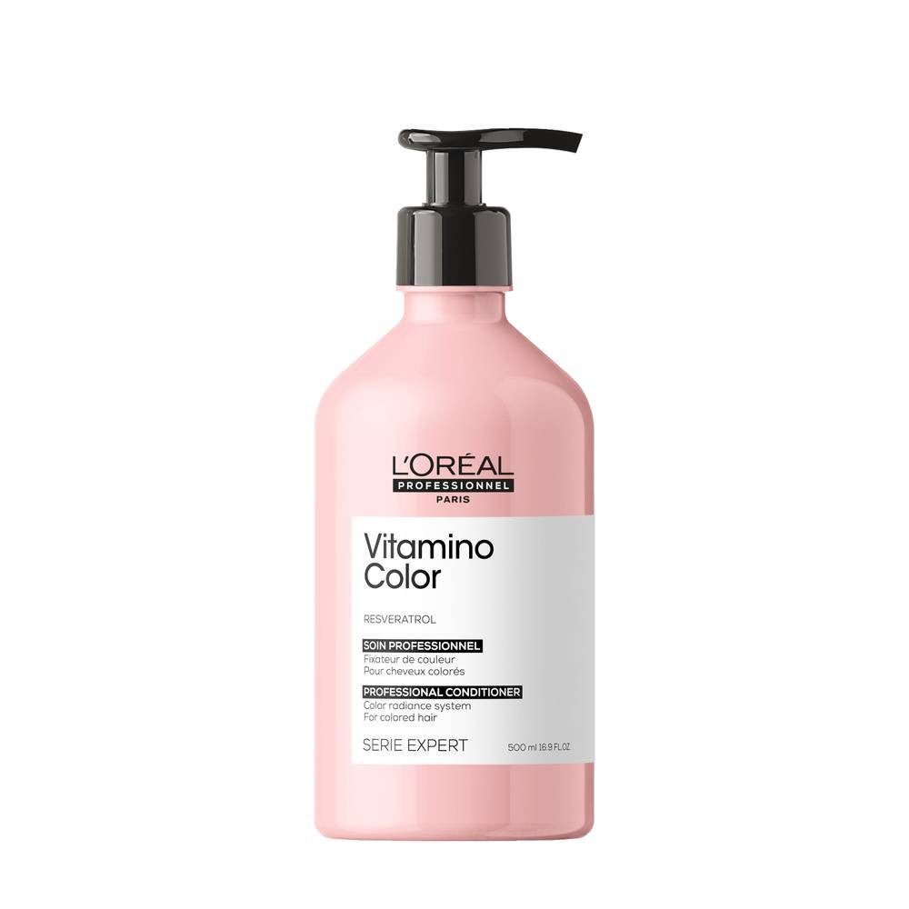 L'ORÉAL PROFESSIONNEL PARIS Haarshampoo L'Oréal Vitamino Color Conditioner 500 ml für coloriertes Haar, 1-tlg., Reduziert Haarbruch sichtbar bereits nach wenigen Anwendungen